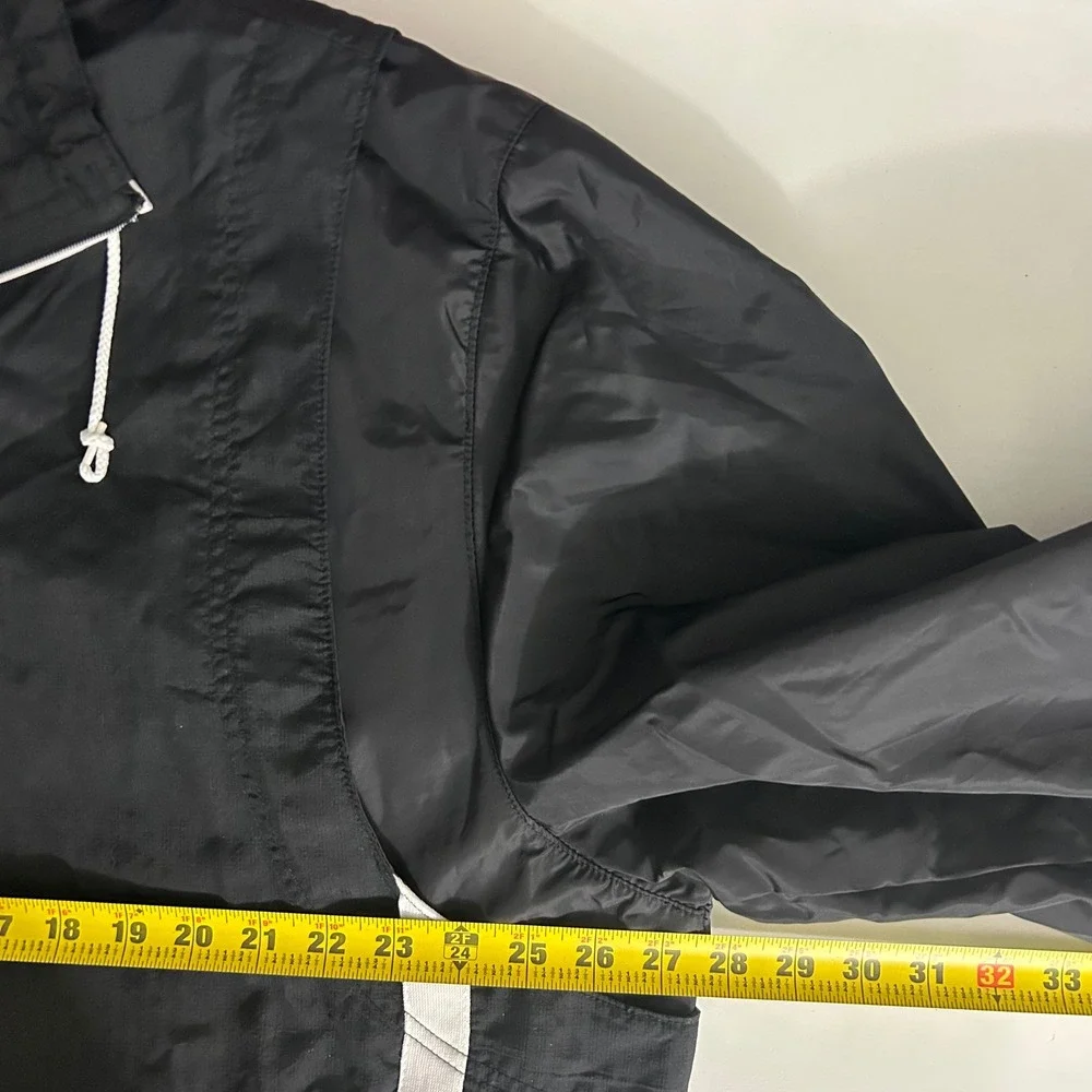 Vintage Jordan Flight Windbreaker Pullover Jacket Black Red Jumpman Logo XL - Picture 13 of 16